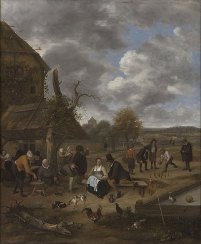 Landscape with an Inn by Jan Havickszoon Steen